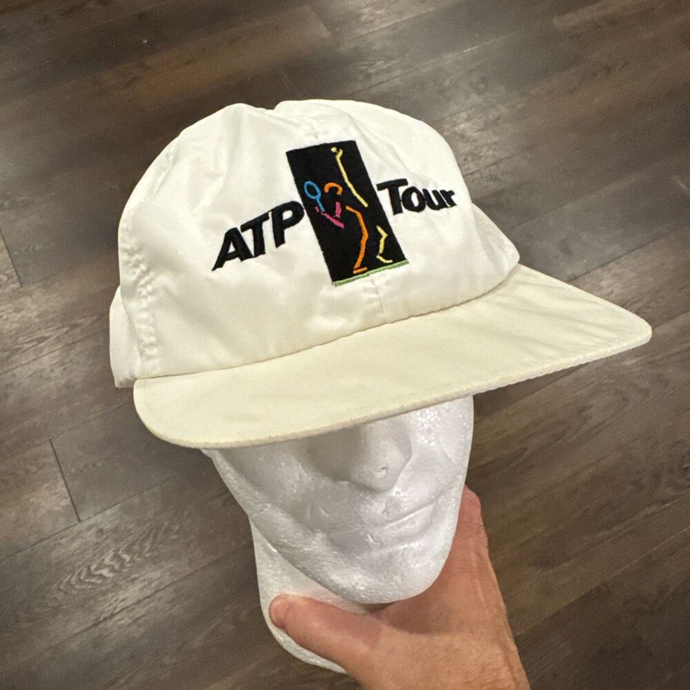 Vintage 90’s Yupoong ATP TOUR Embroidered Tennis Adjustable Nylon Snapback Hat